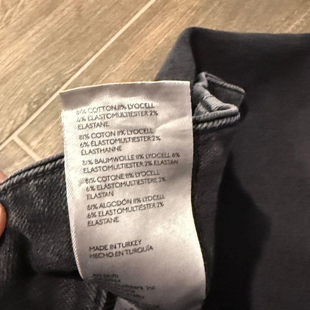 Anthropologie Pilcro The Skipper High Rise Cropped Vintage Black Denim Jeans - Picture 11 of 16